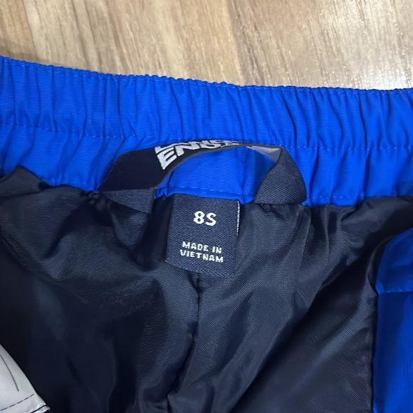 LANDS END Blue ski snow pants size 8 SLIM - Picture 3 of 9